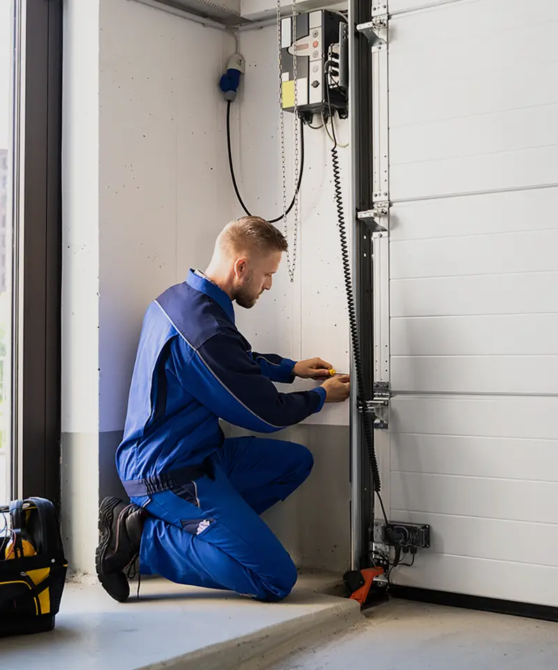 Installation d'une porte de garage électrique